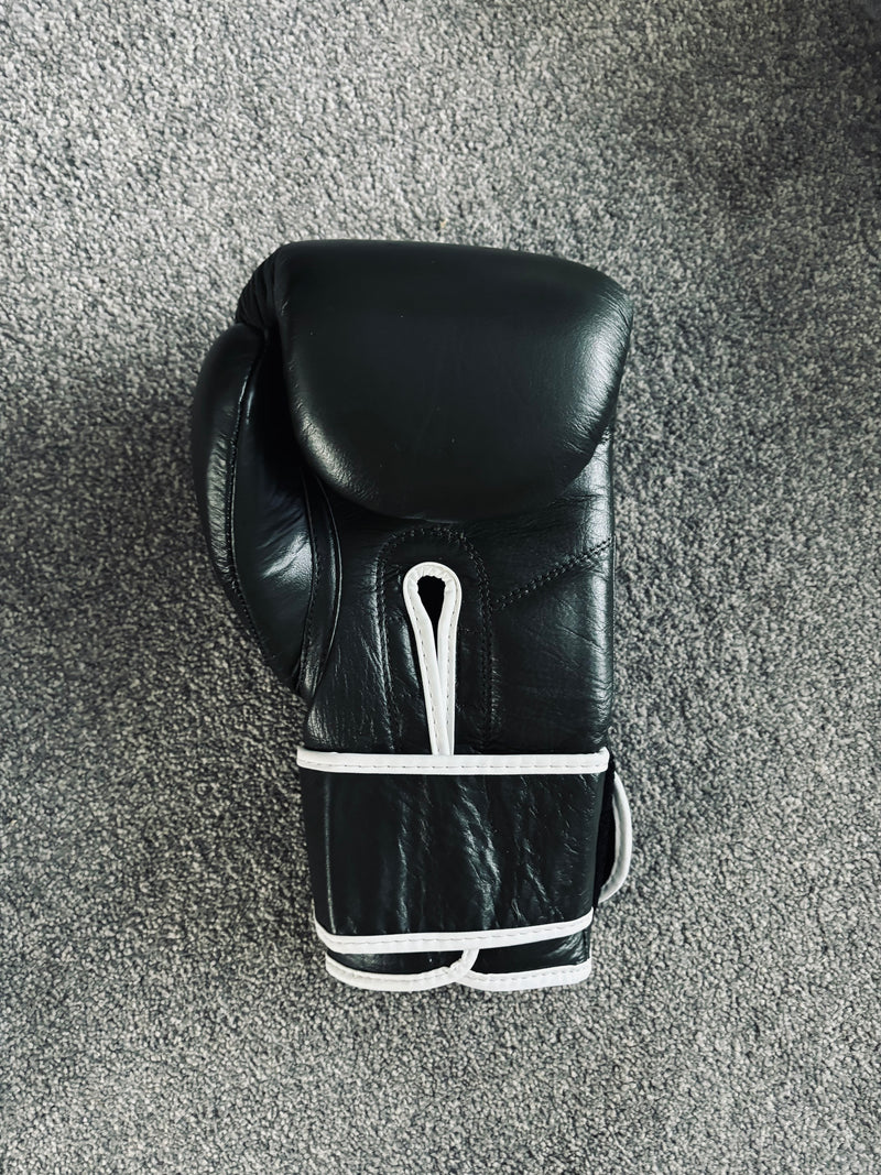 BXB REAL LEATHER BOXING GLOVES - BLACK